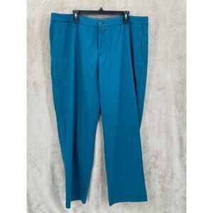 Lesmart Pants‎ Mens 46 Teal Standard Fit Stretch Golf Performance Chino Outdoors